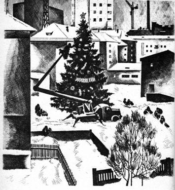 Елка в Киембае. 1979 г.